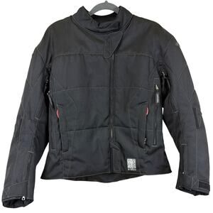 Teknic Black Cordura Armor Protective Motorcycle Biker Jacket 10